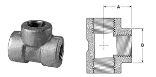 Threaded Tee exporter, Threaded Tee suppliers india, Threaded Tee stockist