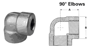Threaded Elbow exporter, Threaded Elbow suppliers india, Threaded Elbow stockist