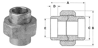 Socket weld Union exporter, Socket weld Union suppliers india, Socket weld Union stockist